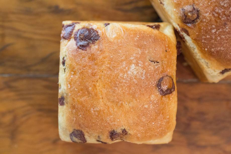 Brioche: macio e com gotas de chocolate