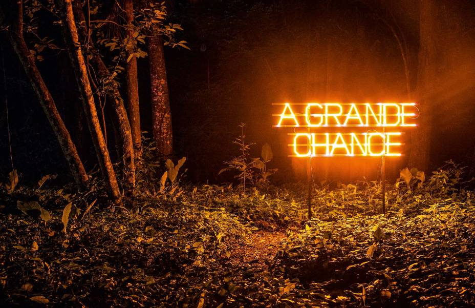 "A Grande Chance", da paulistana Regina Parra já foi instalada ao ar livre no Parque Ibirapuera