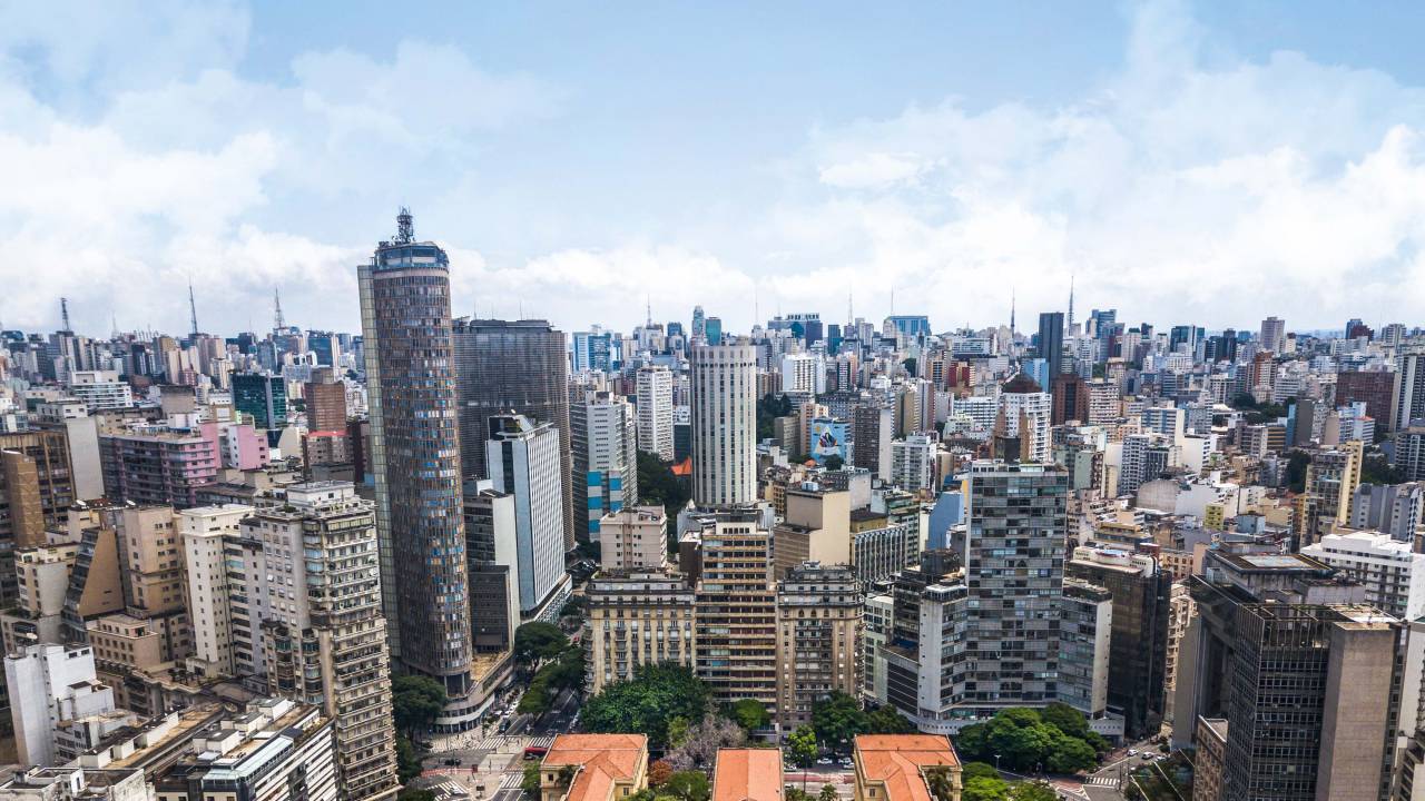 Praça da República vista de cima