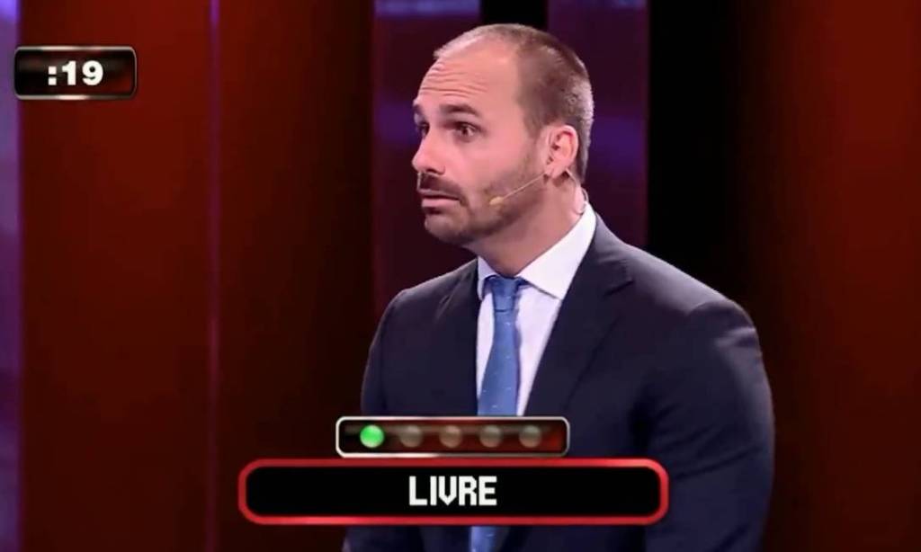 Eduardo Bolsonaro usa ‘Lula’ como dica para ‘livre’ no Mega Senha