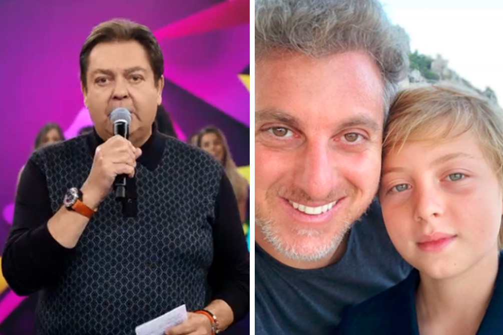 Faustão manda recado para filho de Luciano Huck no Domingão