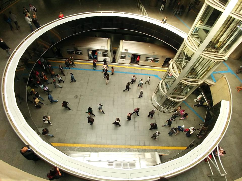 Estação da Sé vista de cima.