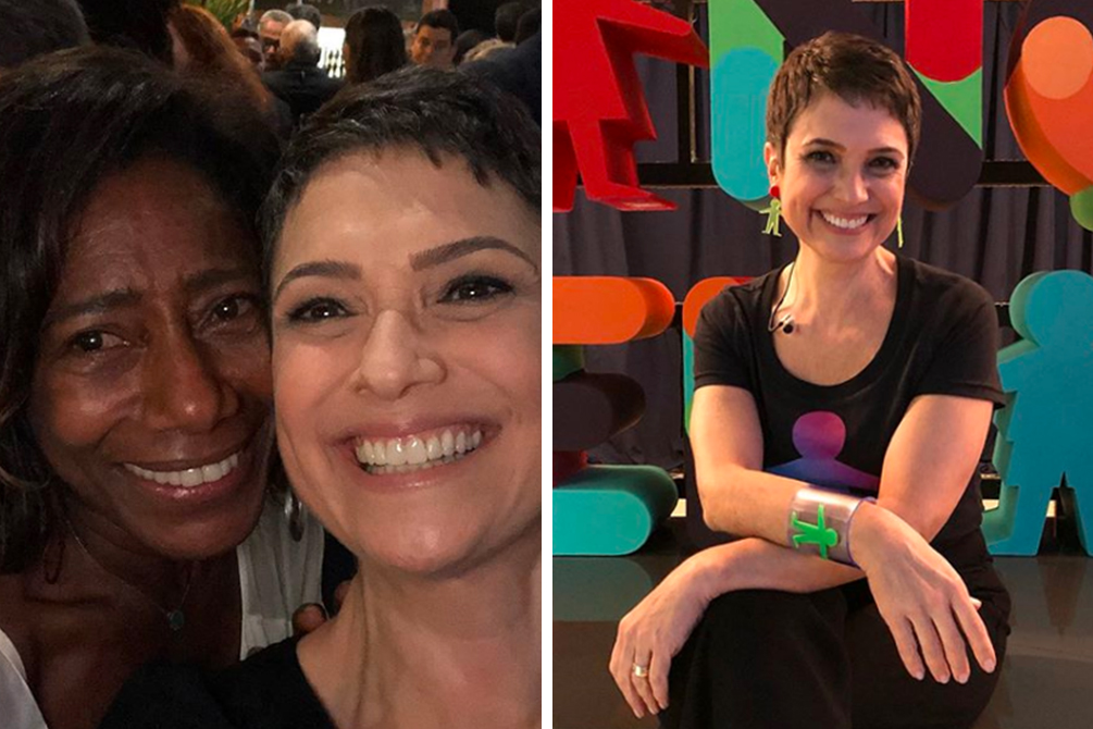 Sandra Annenberg comemora 50 anos do Jornal Nacional com foto de 1991