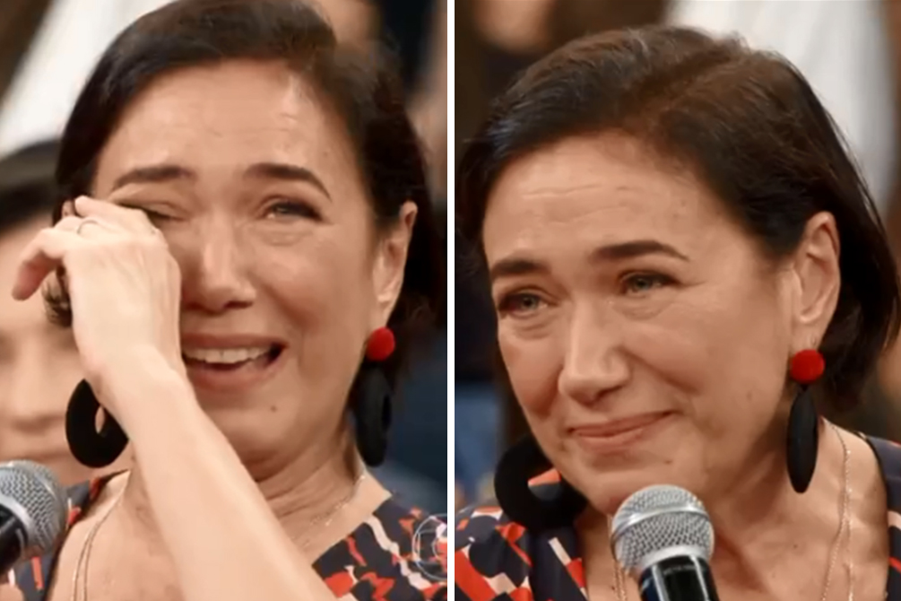 Lilia Cabral vai às lágrimas ao falar sobre a filha no Altas Horas
