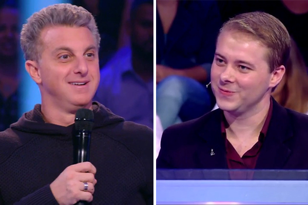 Huck se assusta com nome de participante do ‘Quem Quer Ser um Milionário’