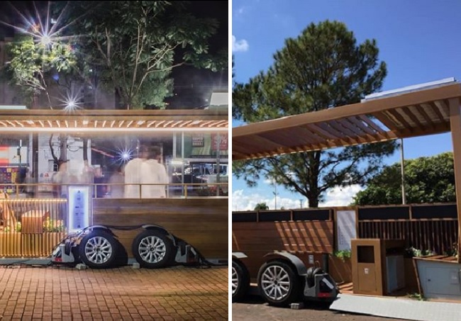 Empresa paulistana aposta em parklet sobre rodas
