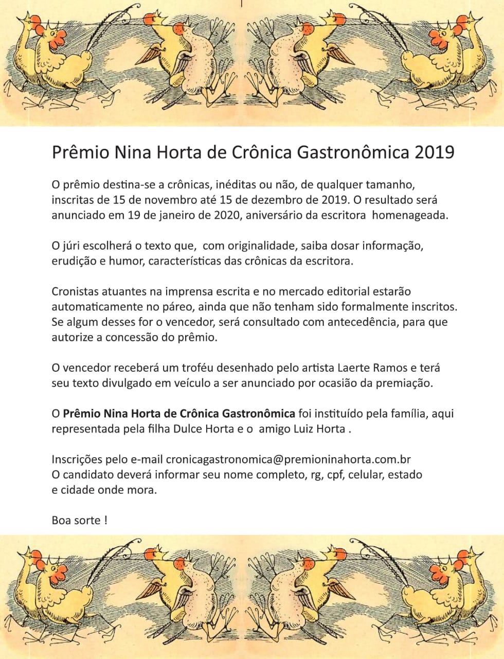 Nina Horta – Concurso Nina Horta – Concurso