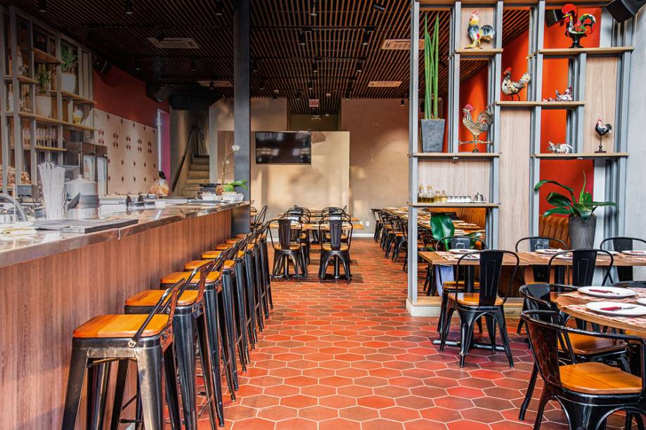 A primeira filial do restaurante: especializado em galeto