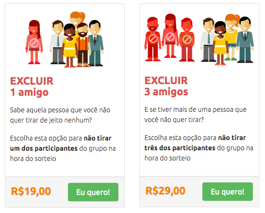 Opção de excluir amigos Opção de excluir amigos