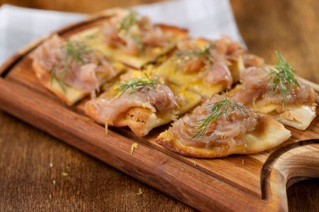 Crudo de atum: uma das entradas Crudo de atum: uma das entradas
