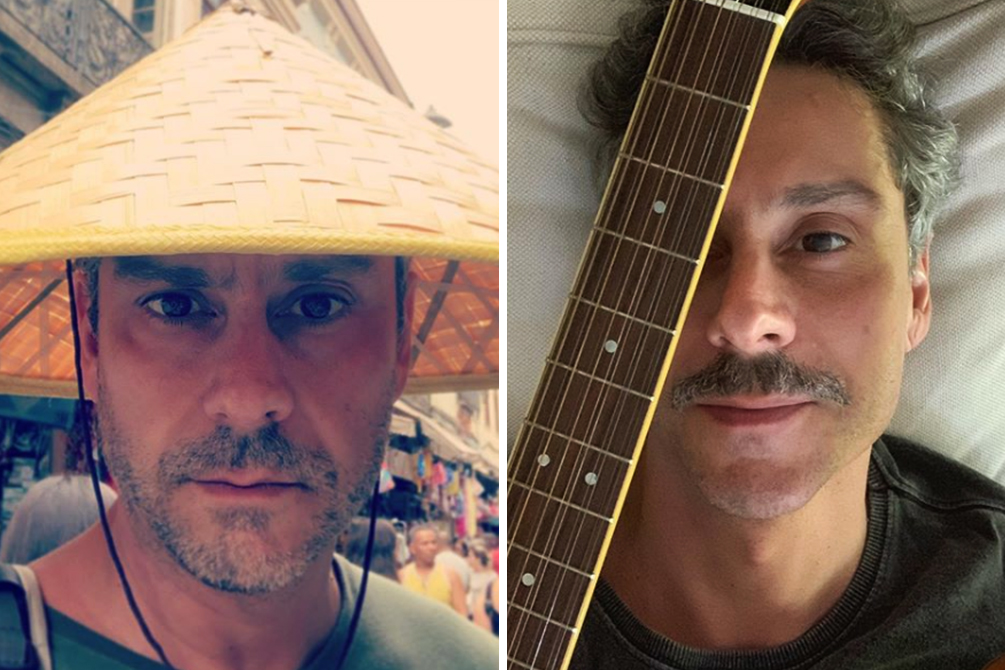 Alexandre Nero compartilha selfie rara com filho caçula no Instagram