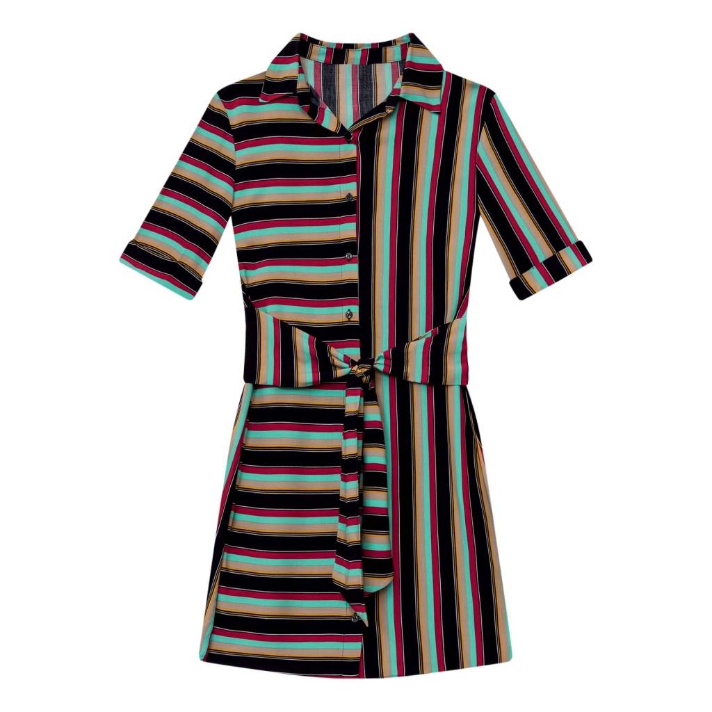 Lez a Lez _ Vestido Chemise Estampa Sombrero Lez a Lez _ Vestido Chemise Estampa Sombrero