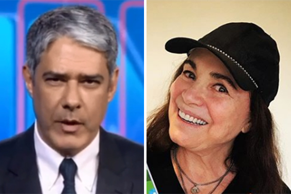 William Bonner lê comunicado para Regina Duarte no JN e causa polêmica