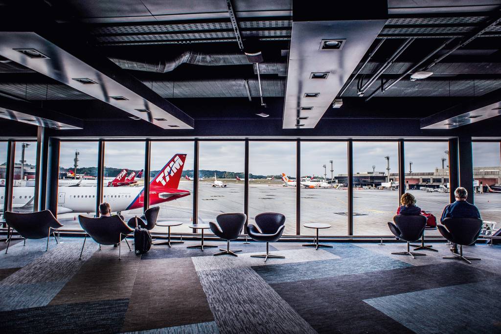 Imagem do terminal do aeroporto internacional de Guarulhos