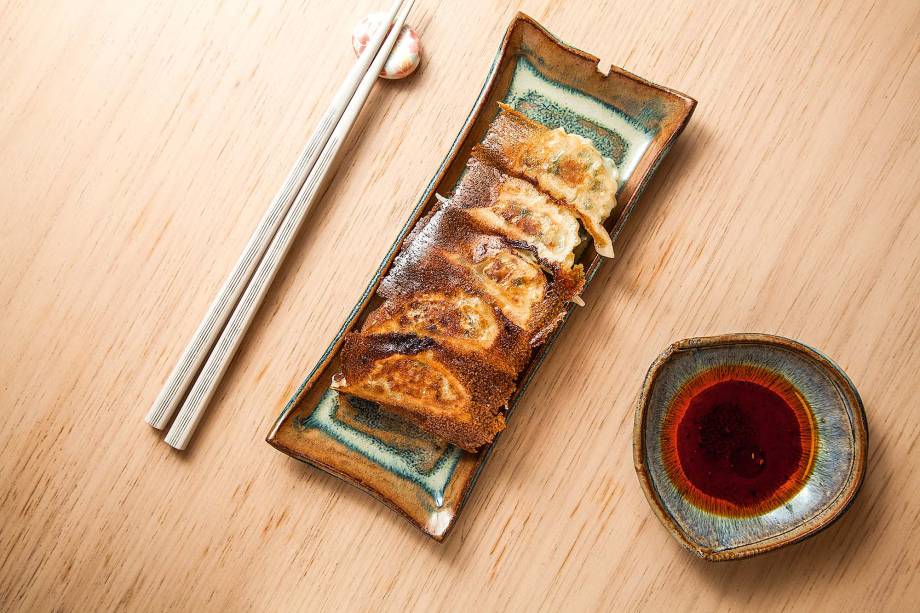 Guioza de porco: pedida é a mesma da unidade no Paraíso Guioza de porco: pedida é a mesma da unidade no Paraíso