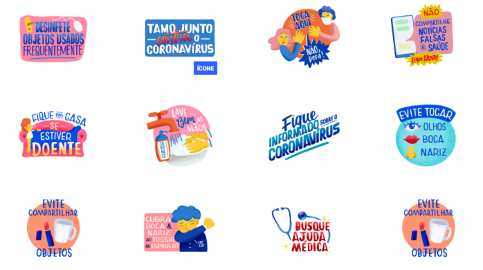 Coronavírus: WhatsApp e Ministério da Saúde lançam figurinhas