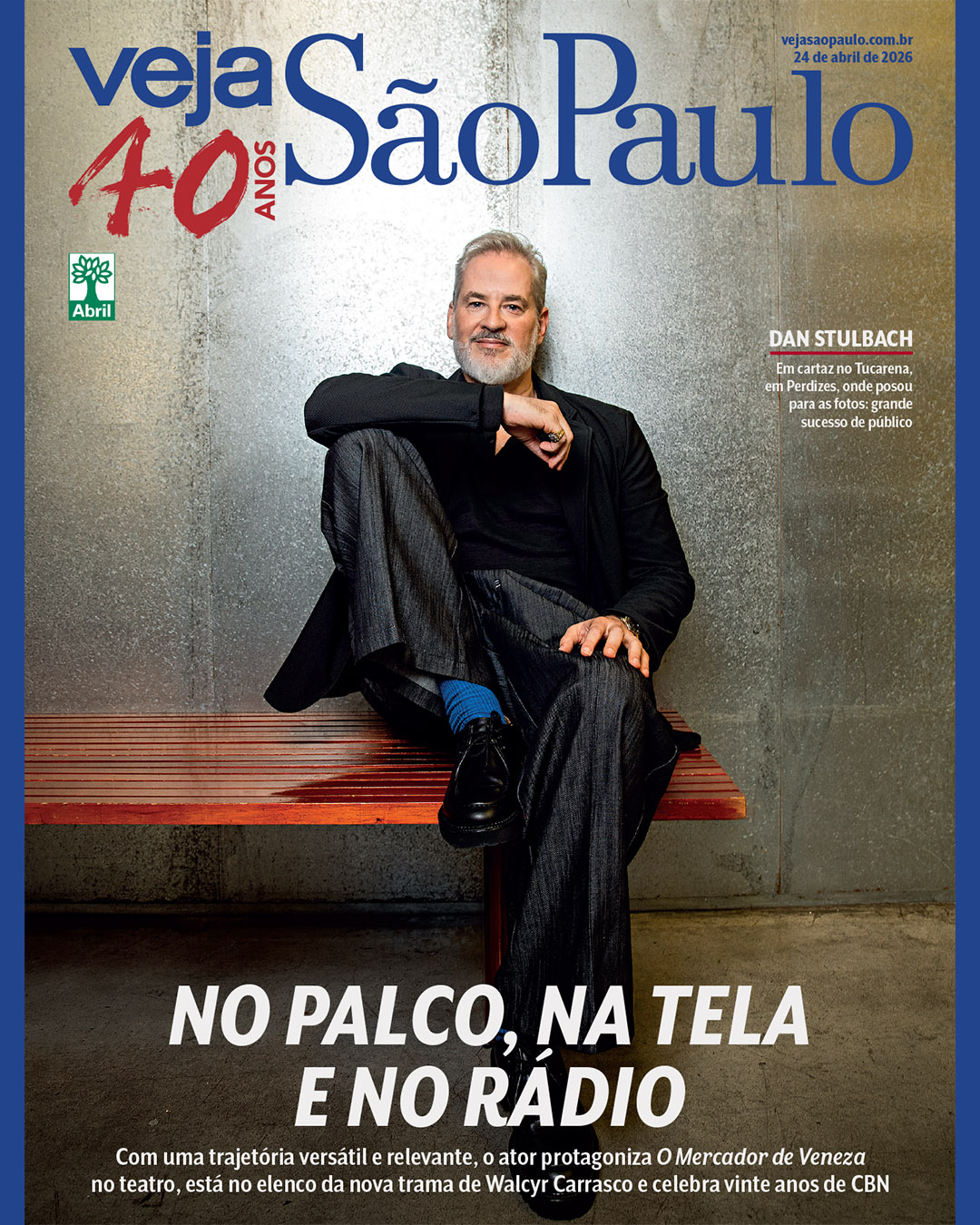 Dan Stulbach celebra momento especial no teatro, televisão e rádio
