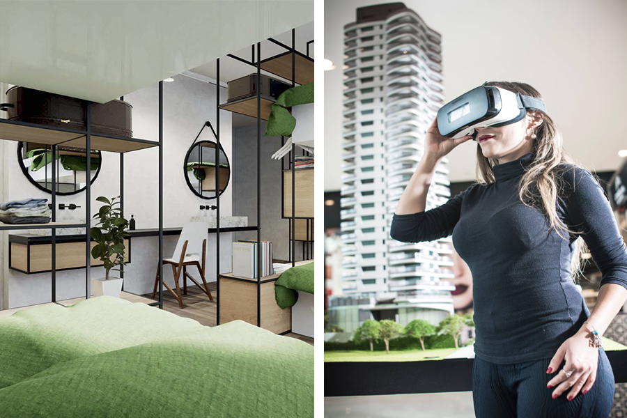 Como são os tours virtuais por apartamentos decorados