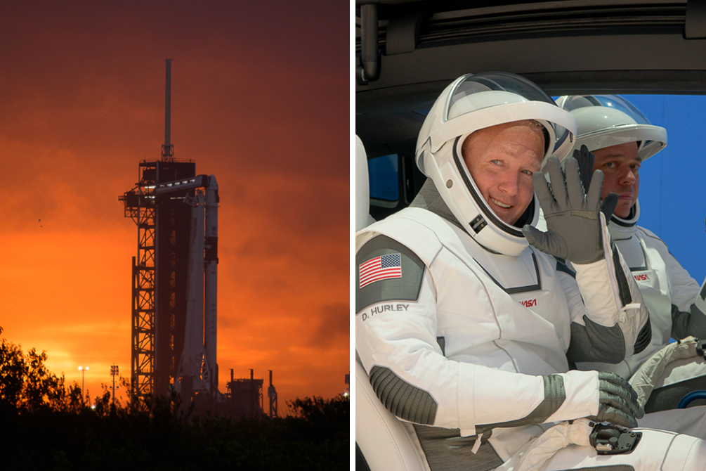 NASA transmite ao vivo primeiro lançamento da SpaceX com astronautas