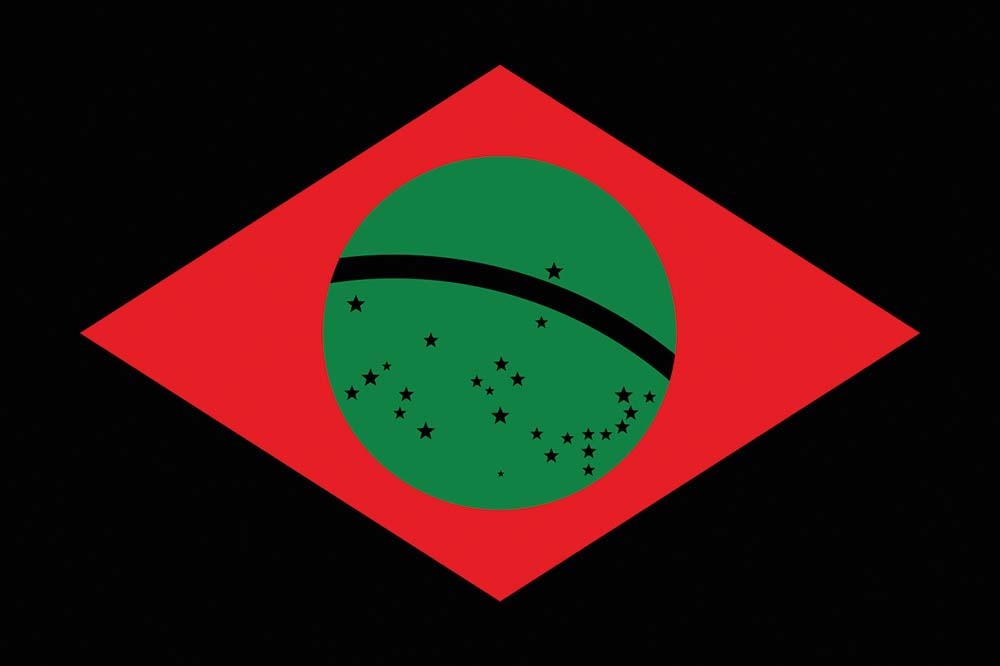 Artistas criam bandeiras durante a pandemia na região central