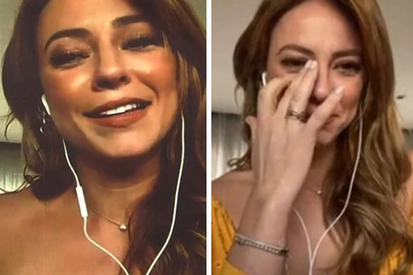 Paolla Oliveira se emociona com surpresa no ‘Encontro’
