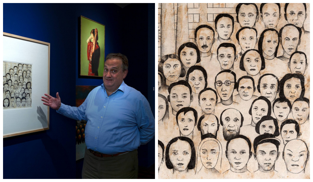 Esboço de da pintura Operários (1933), de Tarsila do Amaral: leilão da massa falida do Banco Santos