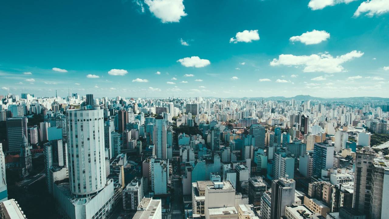 Foto aérea da cidade de São Paulo