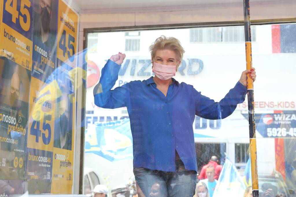 Marta Suplicy, em evento de Bruno Covas, na Zona Sul