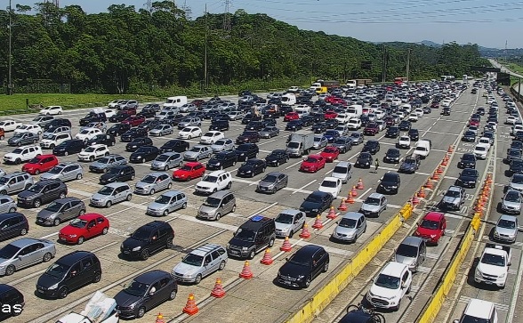 São Paulo deve ter 5 milhões de veículos nas estradas no carnaval
