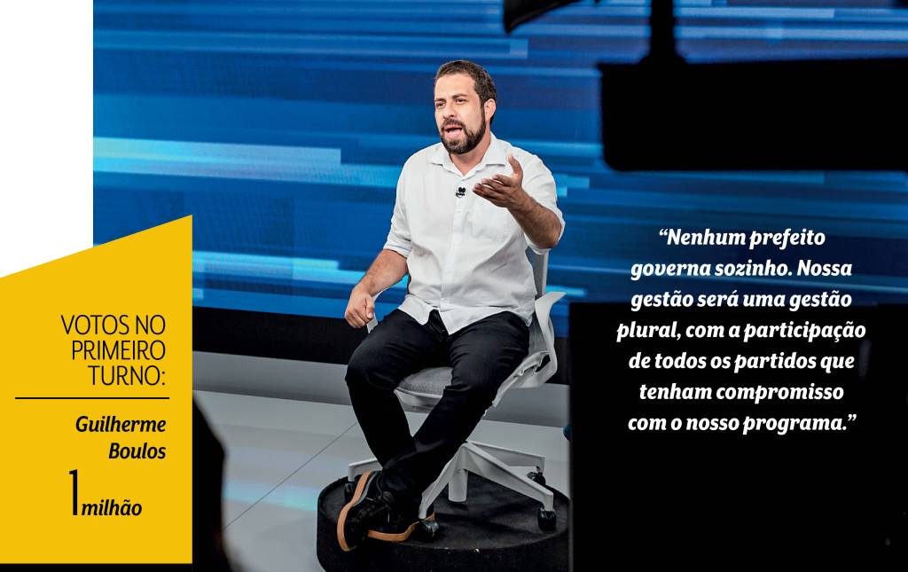 montagem boulos 3 votos Guilherme Boulos