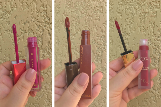 cosméticos 2020 Pink peônia da Niina Secrets, super stay coffee edition da Maybeline e matte blur da Eudora: os melhores batons de 2020