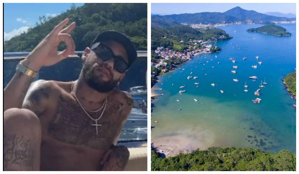 Neymar se diverte em praia antes de festa de Ano Novo polêmica