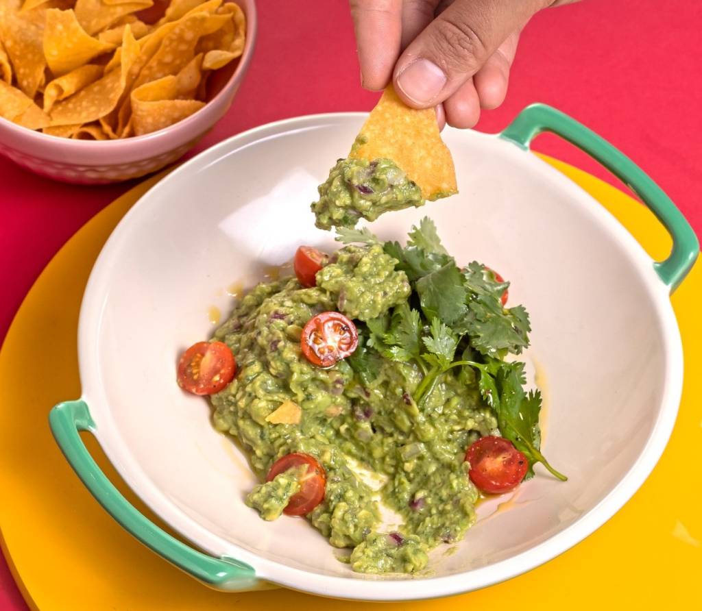 Guacamole com totopos1 Prato do Nóix