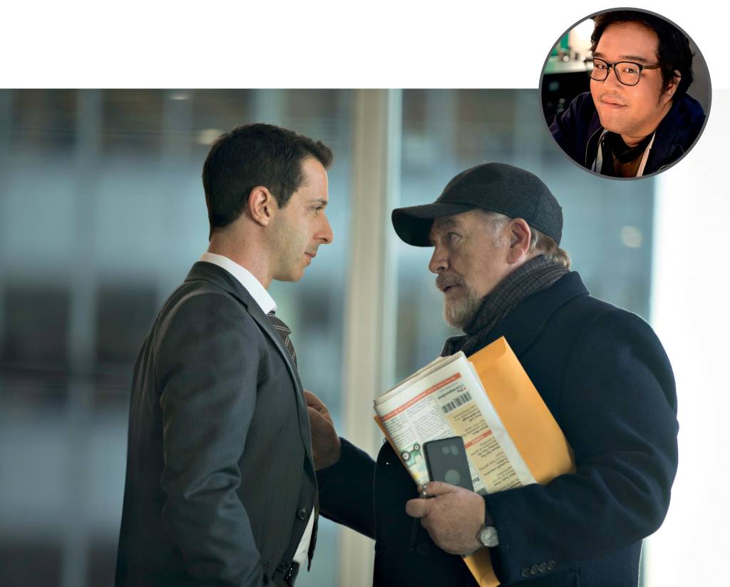 Saulo – Séries do ano Foto de Saulo com uma imagem ilustrativa da série Succesion
