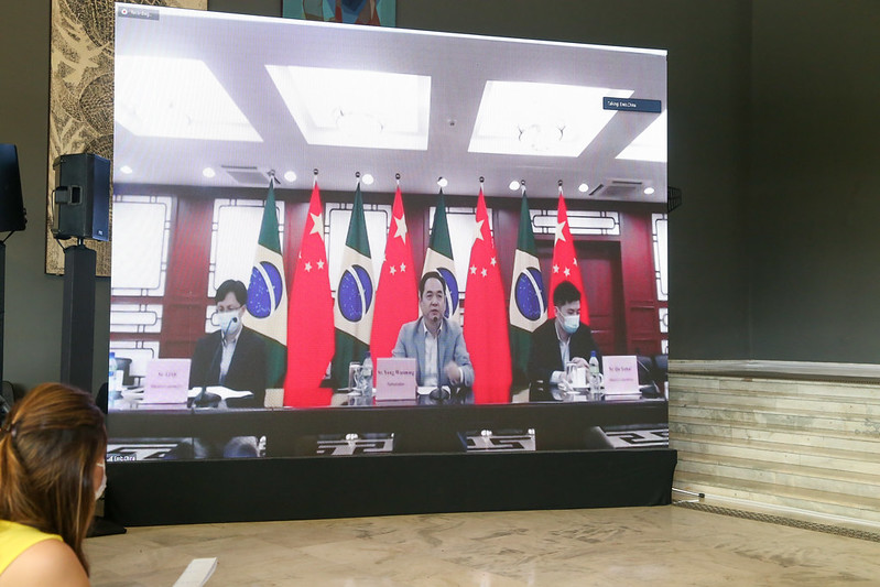 Coletiva de imprensa com o governo de São Paulo e o embaixador da China no Brasil