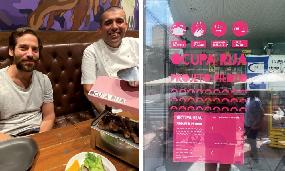 O arquiteto Cedroni e o chef Rueda ocupa rua Cedroni e Rueda