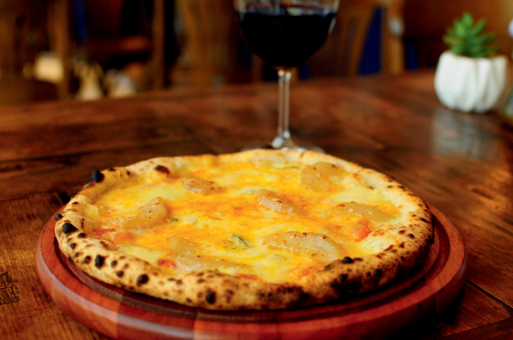 Pera e gorgonzola – Timo Cucina Pizza de pera e gorgonzola, do Timo Cucina