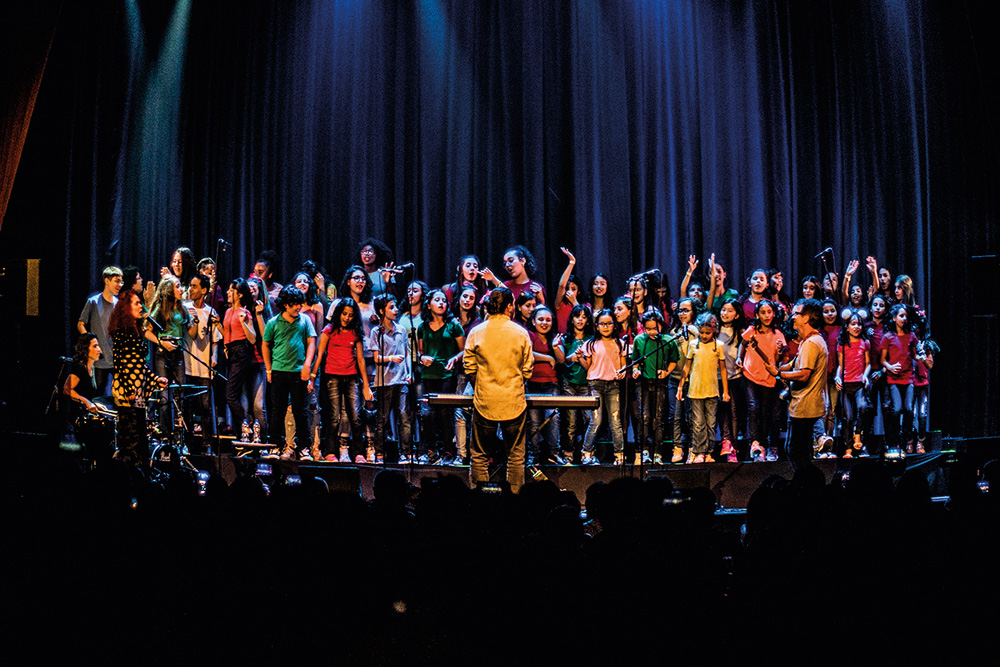 Apresentação do Coral infantil do Palavra Cantada de São Paulo