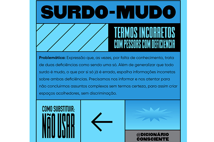 Termo incorreto: nem todo surdo é mudo