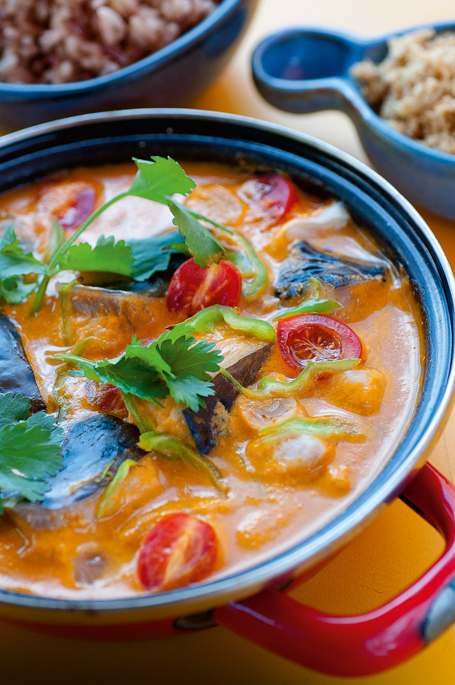Peixadinha – Mocotó Peixadinha do Mocotó: na companhia de arrozes vermelho e cateto
