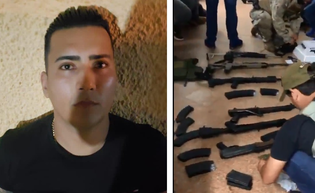 Bebezão, líder do PCC, e armas apreendidas pela PF e o Senad