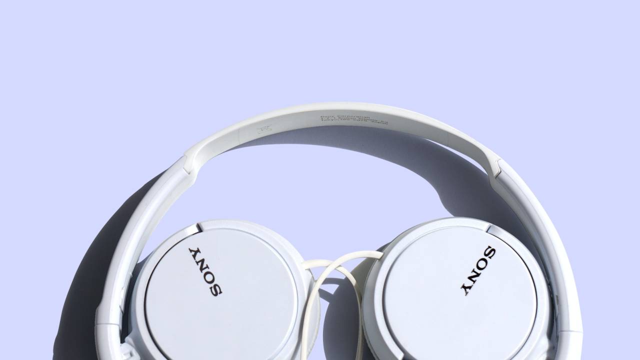 Headfone branco da Sony