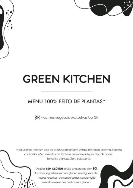 Green Kitchen Cardápio