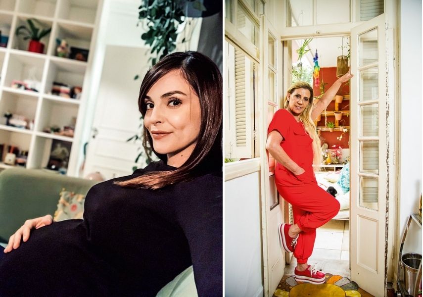 titi müller à esquerda e rita cadillac à direita