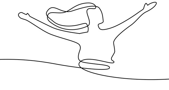 menina livre em desenho