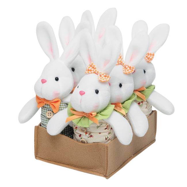 coelhos1.jpg Mini Coelho Sortido 20cm Etna