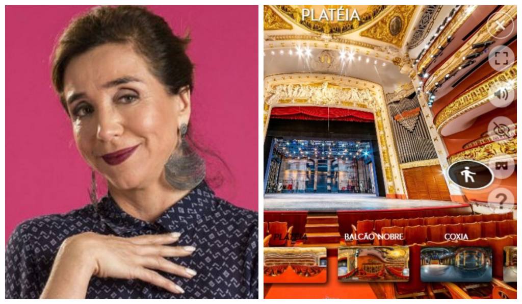 Theatro Municipal de SP tem novo tour virtual com narração de Marisa Orth