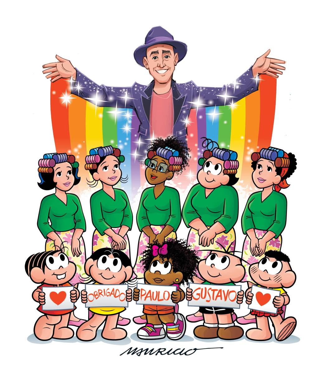 Turma da Mônica faz homenagem emocionante a Paulo Gustavo
