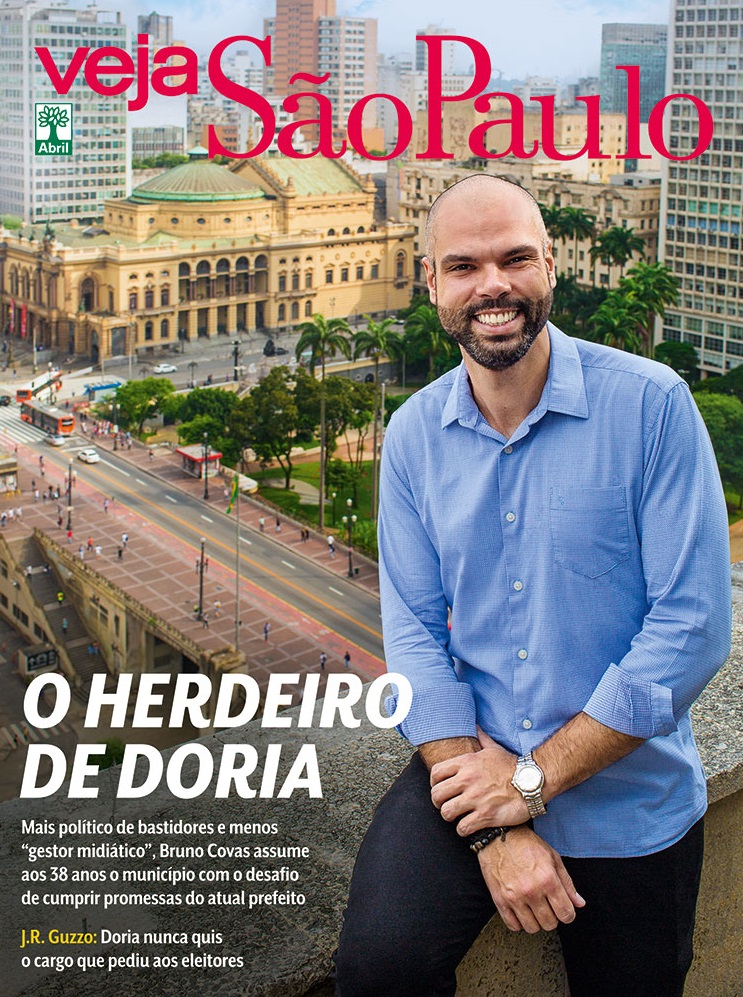 Bruno Covas Bruno Covas posa no terraço da prefeitura, no centro