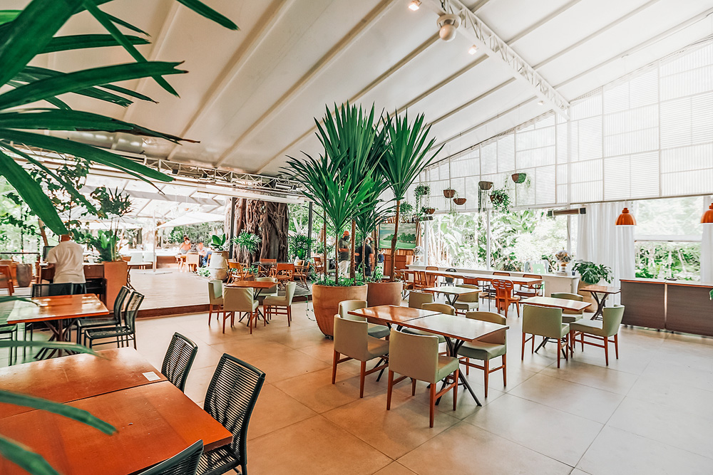 Restaurantes com espaços arejados